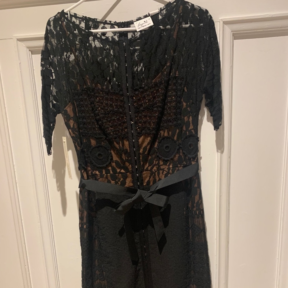 Black lace dress